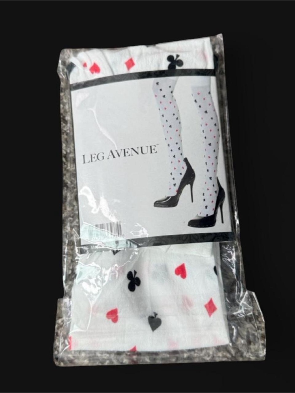 Leg Avenue Poker Suit Thigh High Stockings